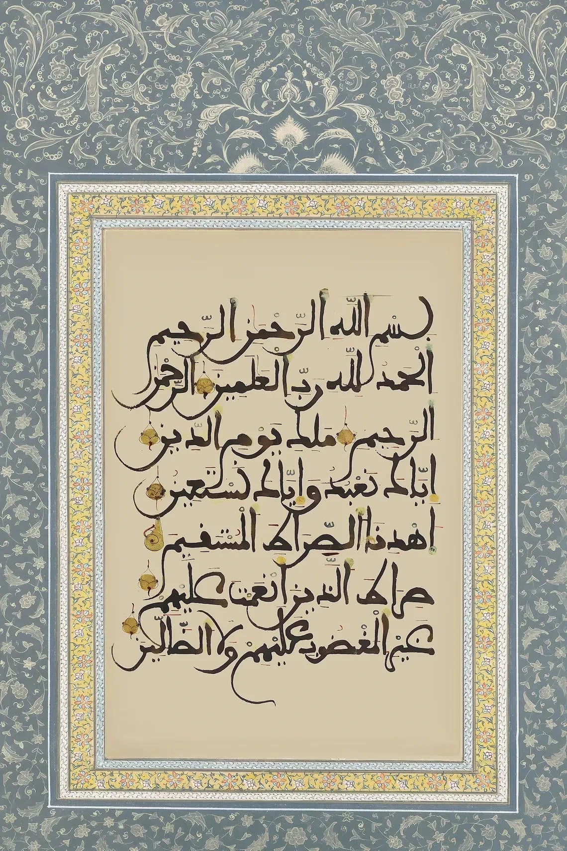 Arabic Motifs Muslim Poster Pictures Retro Islamic Religion Geometric Wall Art Quran Canvas Print Home Decor