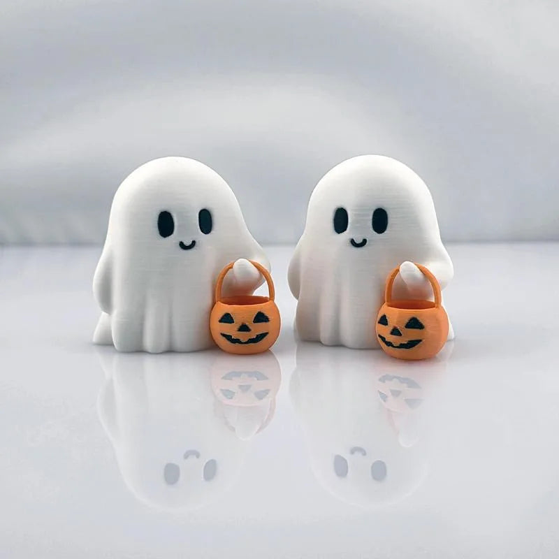 Cute Anime Style Pumpkin Statue - Halloween Decoration, Durable Handicrafts Suitable for Living Room and Bedroom