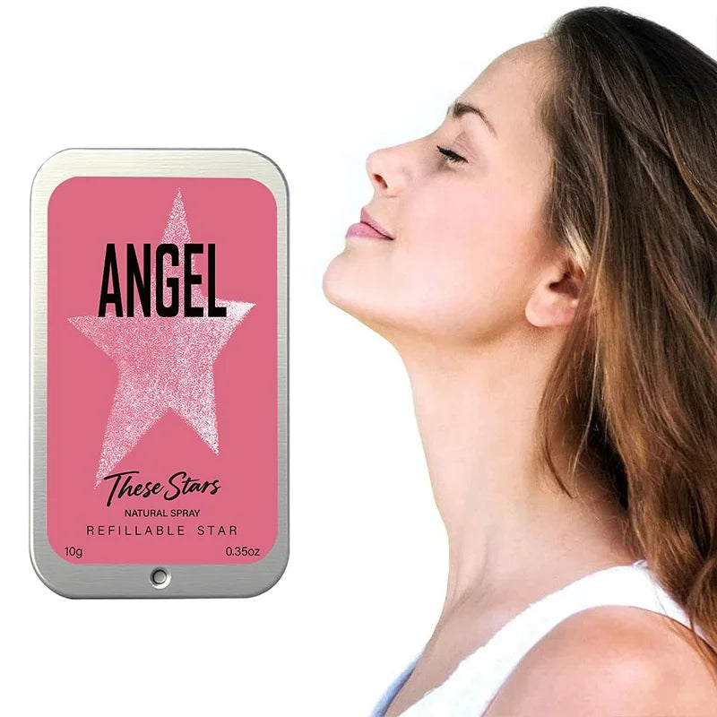 Angel Star Solid Perfume Cream Floral Fruity Cologne Long-lasting Fragrance Essential Oil Portable Dating Business Solid Perfume