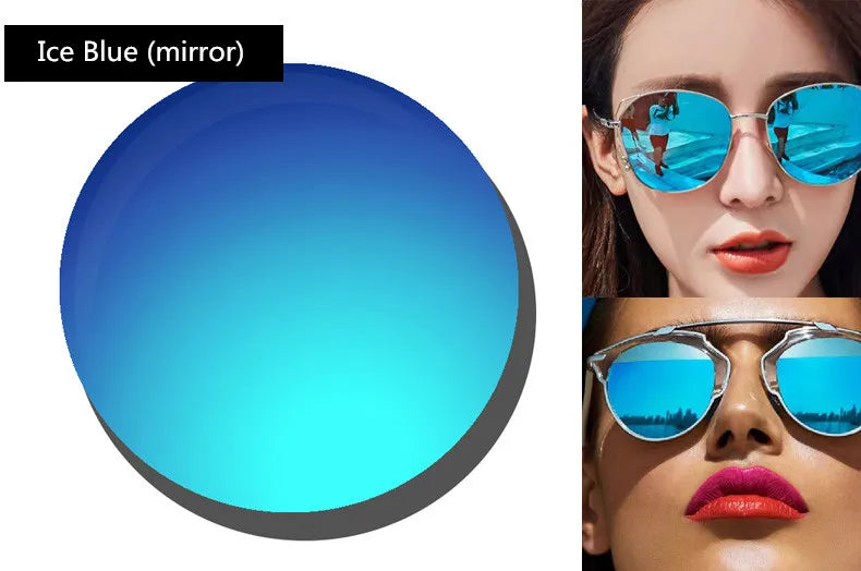 Polarized Sunglasses Prescription Lens Aspheric UV Protection Sun Glasses Myopia Presbyopia Driving Fishing Colour Lenses 2Pcs