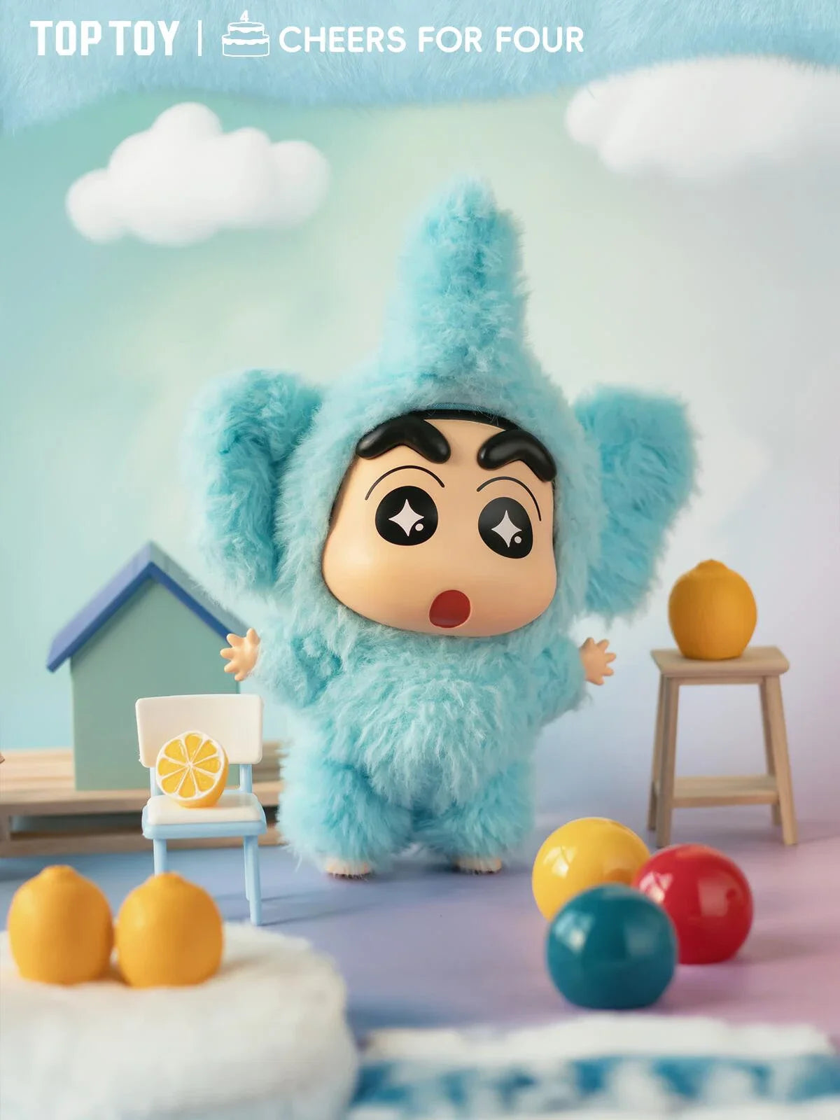 TOP TOY Crayon Shinchan Dressing Party Series Mystery Box Vinyl Wool Anime Figure Custom Collectible Toy Ornament Birthday Gift