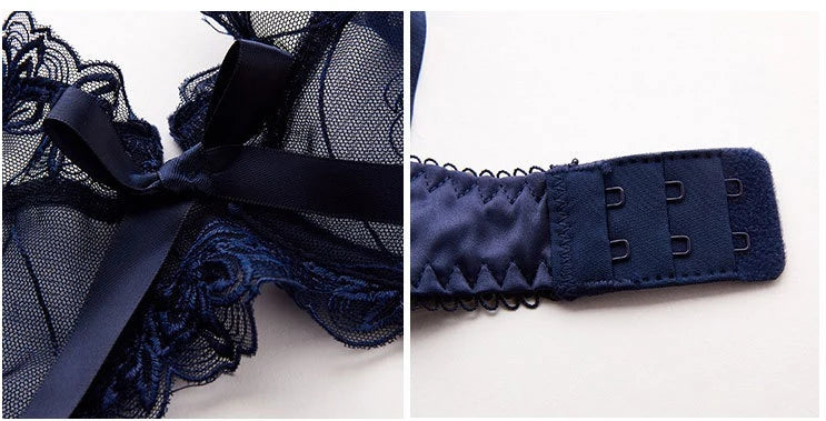 Logirlve Sexy Lingerie Female Push Up Bra Sets Seamless Bra For Women's Lace Underwear Two-piece Bralette Woman Set