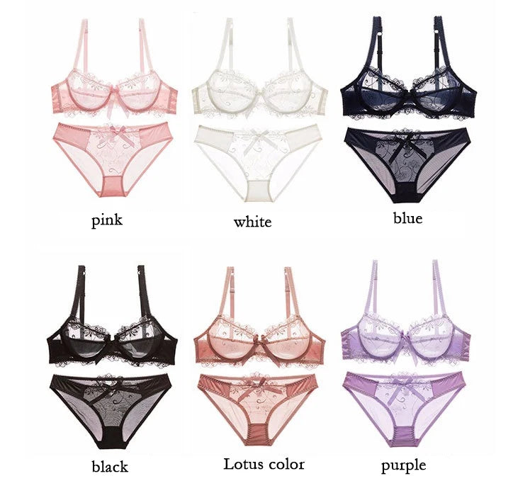 Logirlve Sexy Lingerie Female Push Up Bra Sets Seamless Bra For Women's Lace Underwear Two-piece Bralette Woman Set