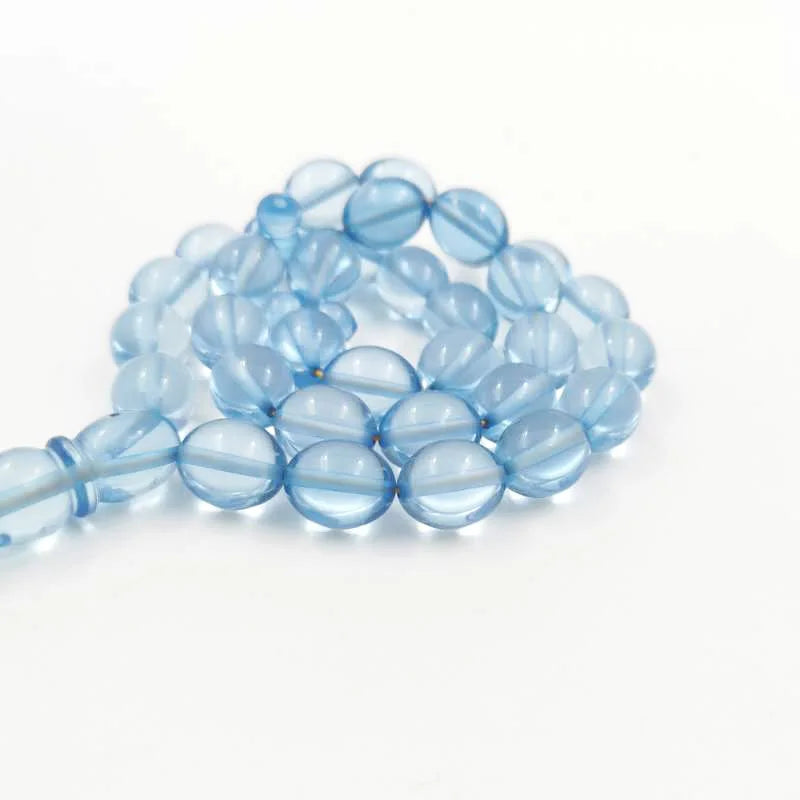 Tasbih Light blue Resin 33 beads muslim bracelet Gift islamic accessories on hand turkish jewelry handmade prayer beads misbaha