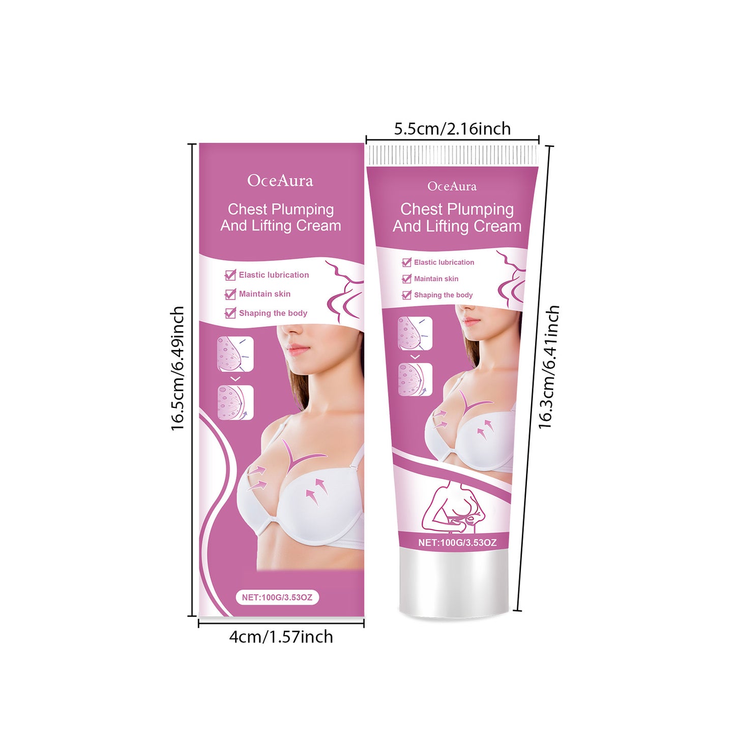 Chest Plumping Lifting Cream Enlargement Size up Enhancenment Improve Breast Flat Sagging Bust Firming Massage Boob Growth Cream