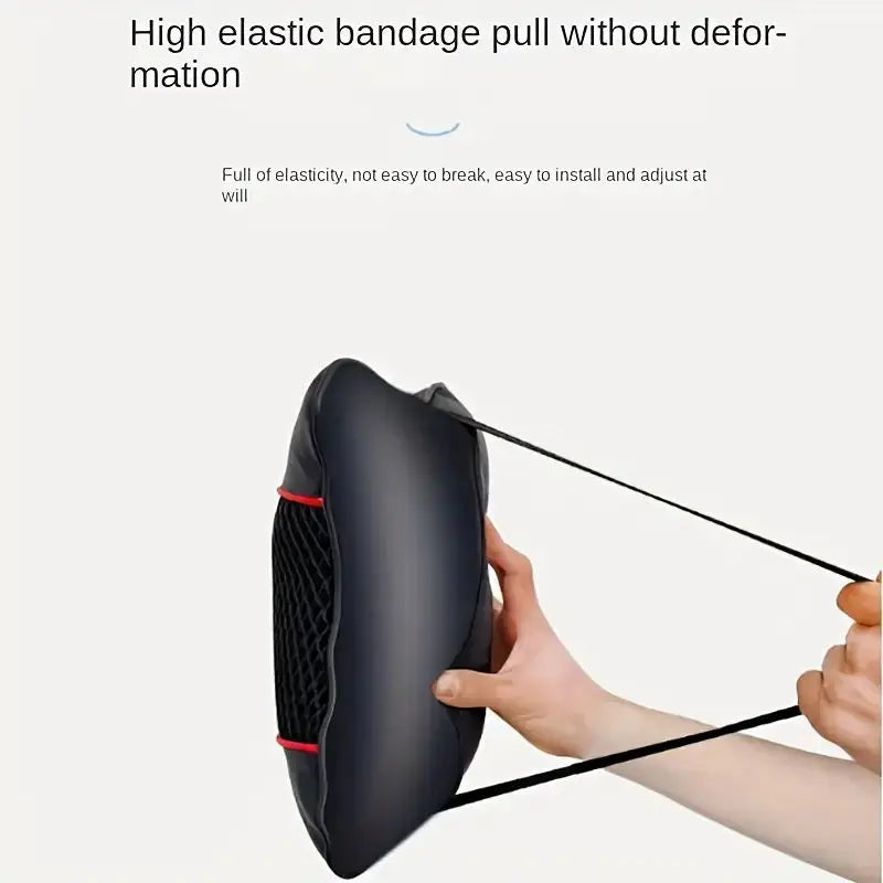 1/2pcs Universal Car Headrest PU Leather Neck Pillow Comfortable Mesh Breathable Seat Rest Cushion Car Neck Pillow