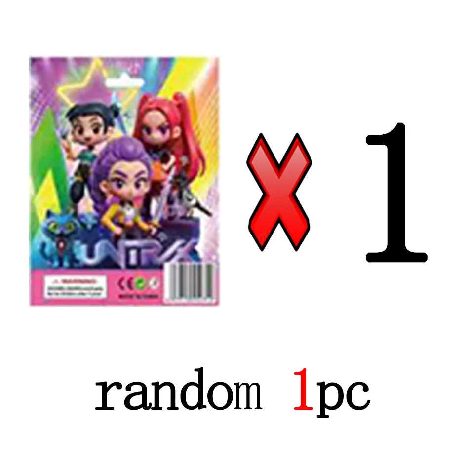 Kpop Demon Hunters 2025 Cute PVC Mystery Box Collectible Doll Model Desk Decoration Figure Toy for Kids Gift