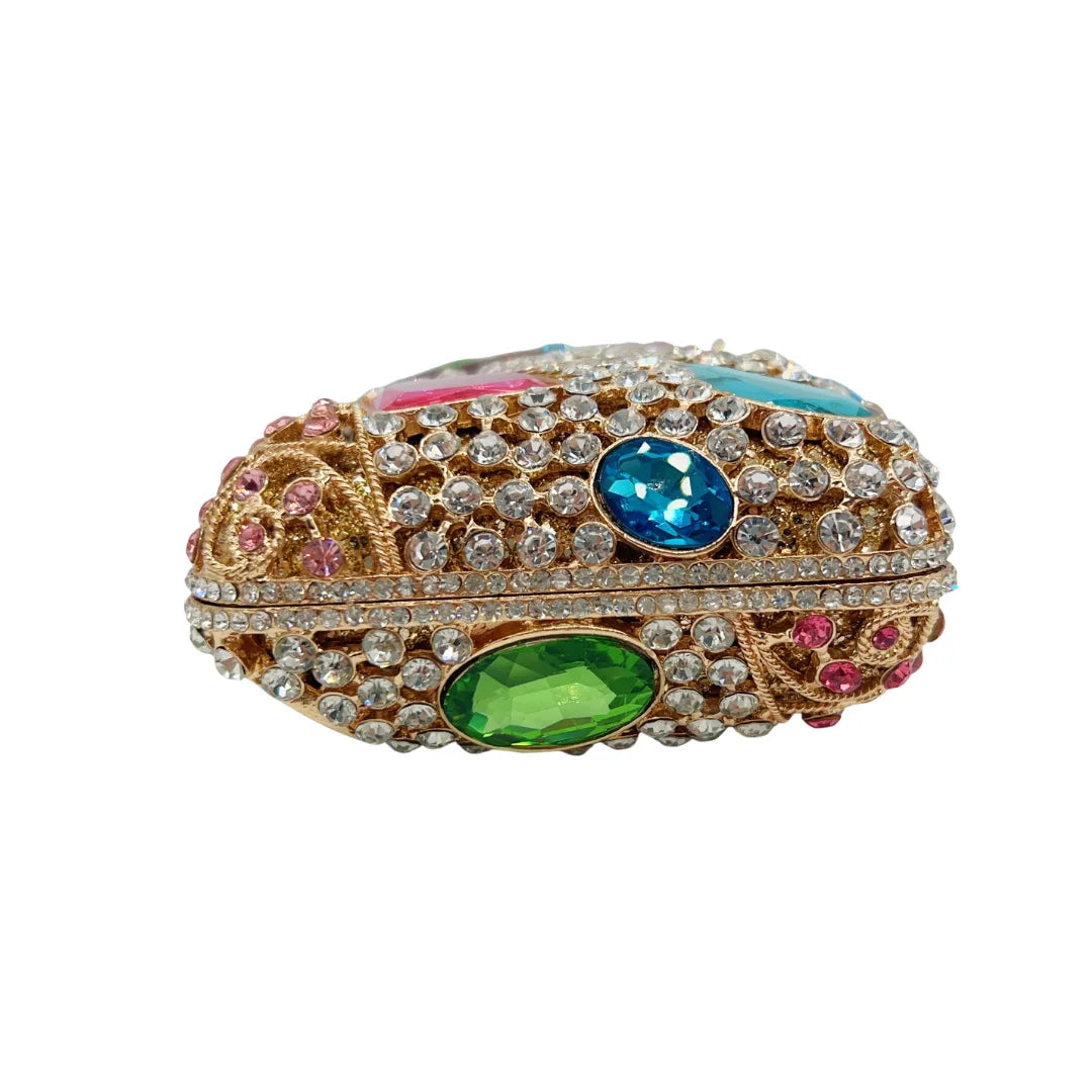 Luxury Glitter Metal Evening Bag Women Handbag Crystal Clutch Purse Wedding Party Bling Bag Rhinestone Diamond Prom Pouch