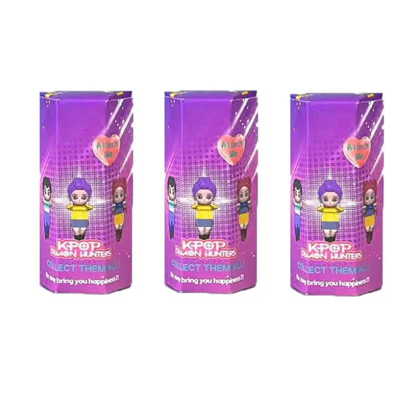 Anime Kpop Demon Hunters Figure Series Blind Box PVC Cartoon Mini Model Toy Doll Desktop Decorative Kids Christmas Surprise Gift