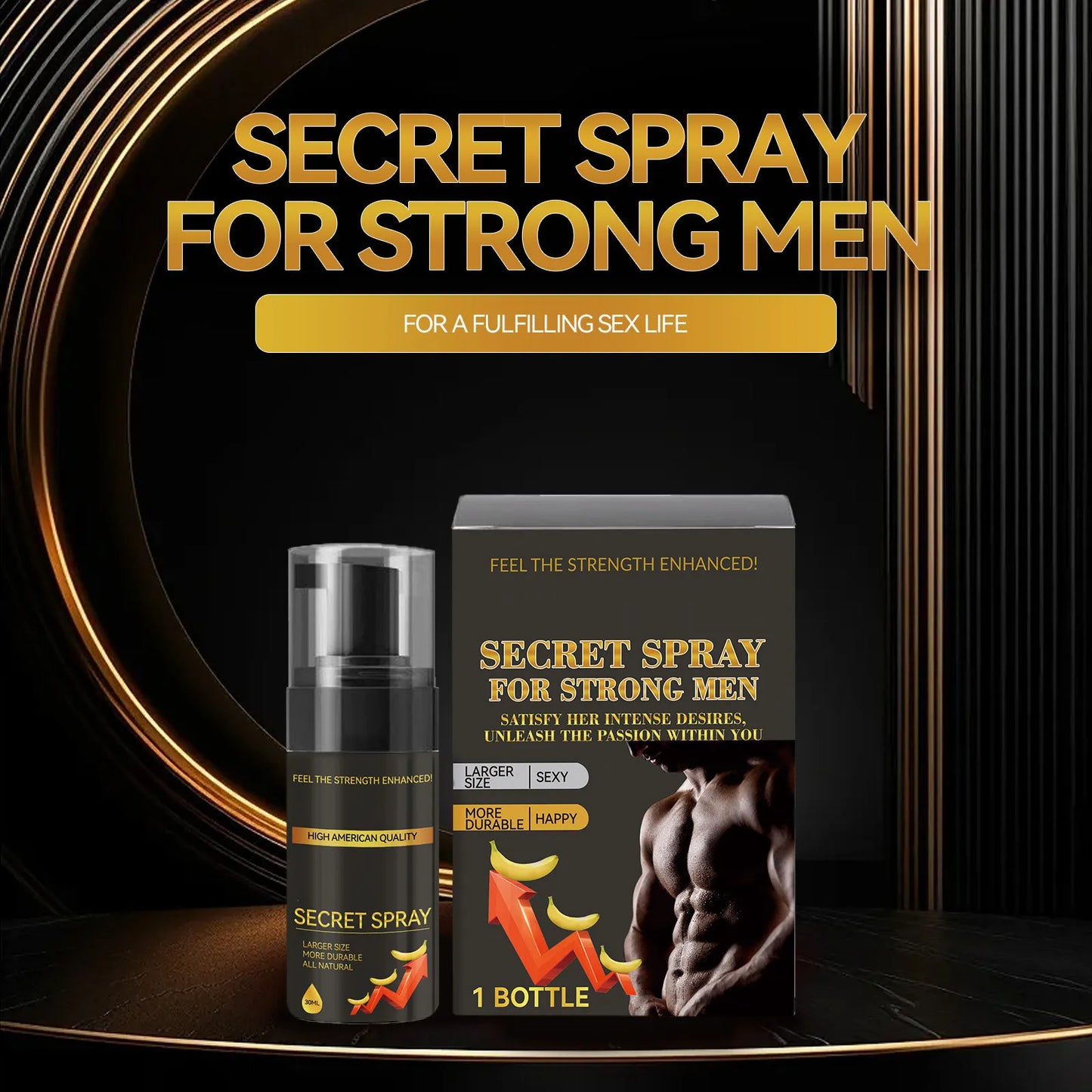 2025 Hot Men's Spray Long Lasting Delay Spray, Men's Energy Strength Massage Cream, Improve The Quality Of Love