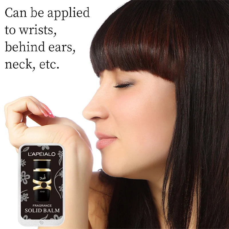 Arab Unisex Solid Balm Long Lasting Fragrance Body Pheromone Perfume Deodorant Cologne Fragrance Portable Pocket Solid Perfume