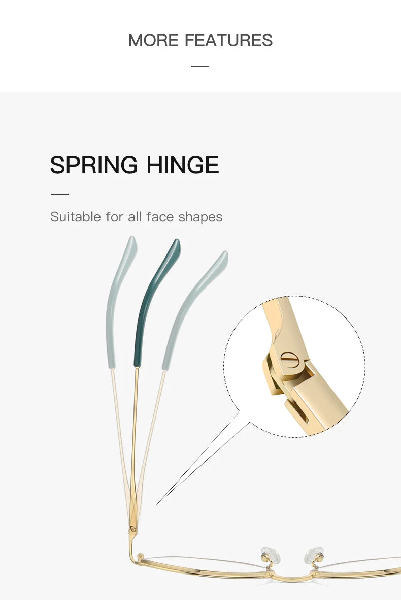 JMISUS New Women Cat Eyes Photochromic Reading Glasses Design Butterfly Frame Customized Prescription Anti-blue Ray Eyewear