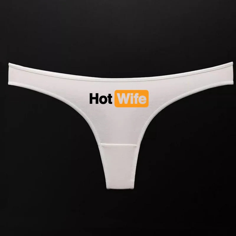 Hot Wife Letters Women's Underwear New Fashion Panties Sports Fitness Seamless Girl's Underwear Low Waist Traceless Ladies Brief