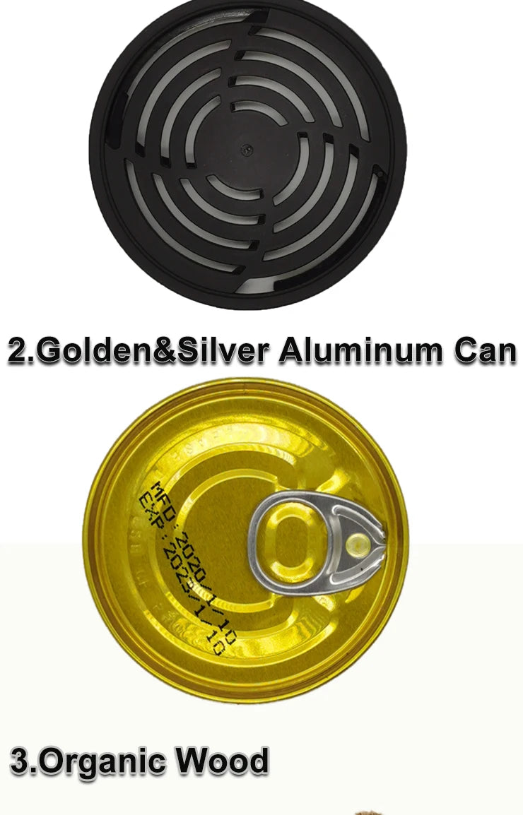 Car Flavoring Car Air Fresheners Perfume Canned Wood Blocks Coffee Flavor Long-Lasting Auto Aromatherapy Car Deodorant Supplies