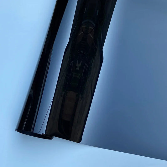 PET Glossy Black Vinyl Car Wrap Chrome Out Set Film Stickers Foil Air Release For Vehicle Roof Wing Pillar Motorcycle Tank