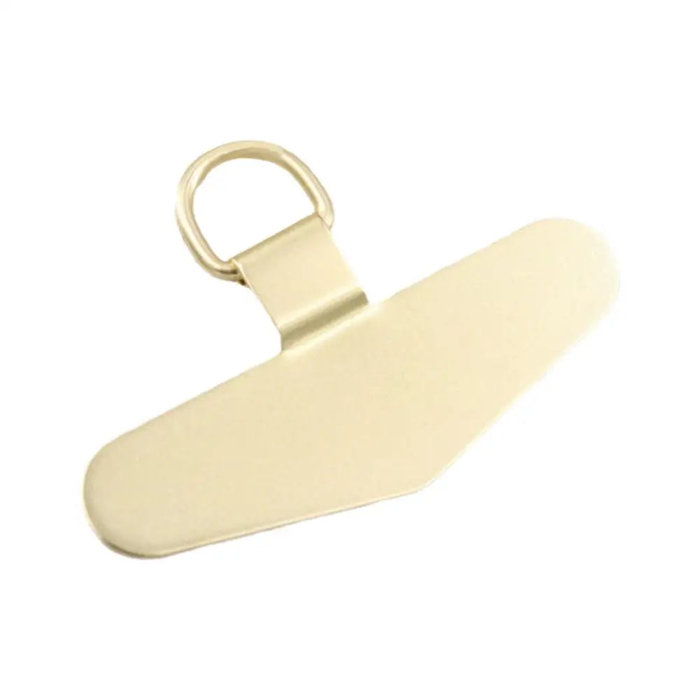 Steel Metal Phone Lanyard Gasket Patch Anti-lost Detachable Mobile Phone Rope Card Clip Strap Hang Cord Tab