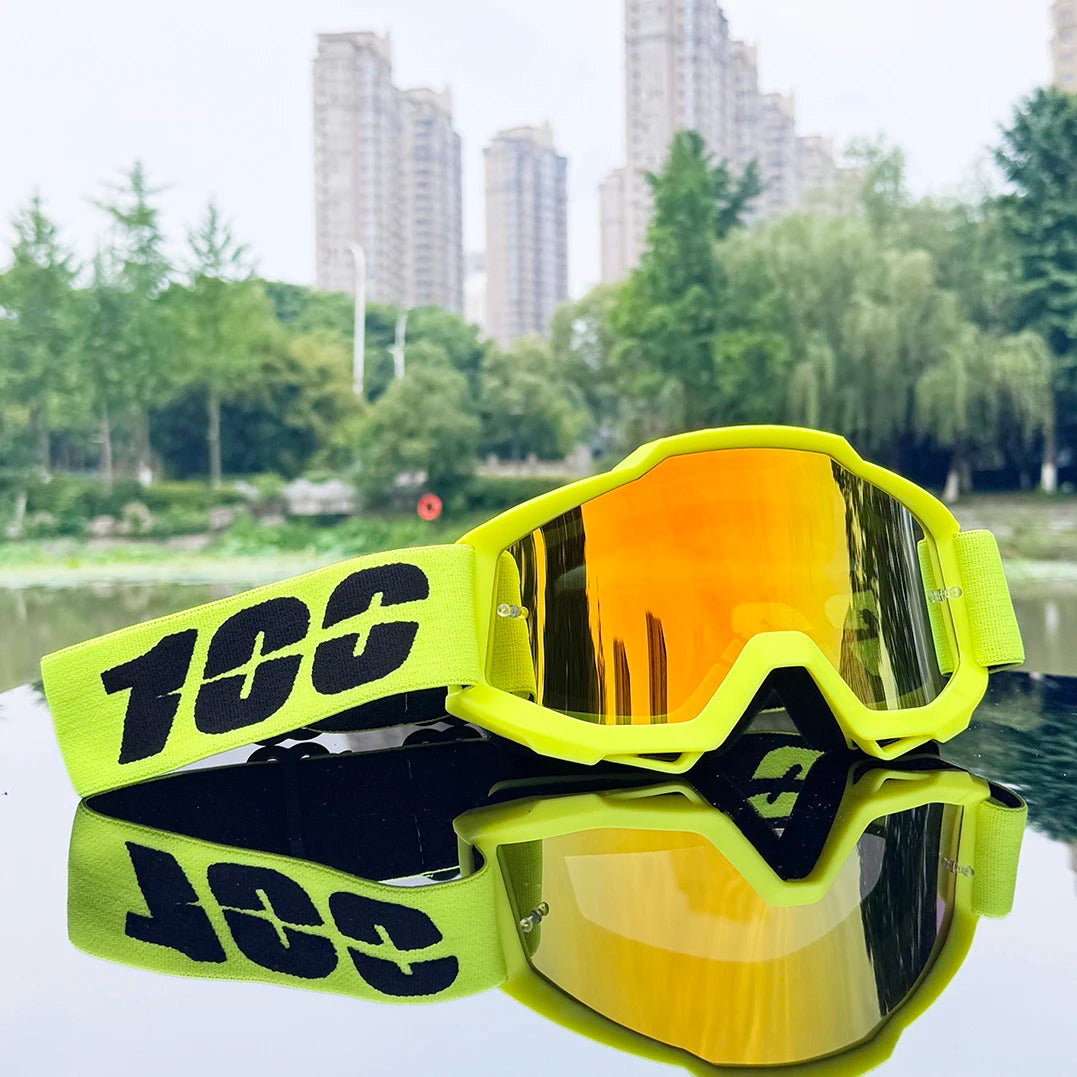 100 Motocross Glasses Man MTB ATV Mask Windproof Protection Skiing Cycling Racing Off-Road Goggles Motorcycle Sunglasses