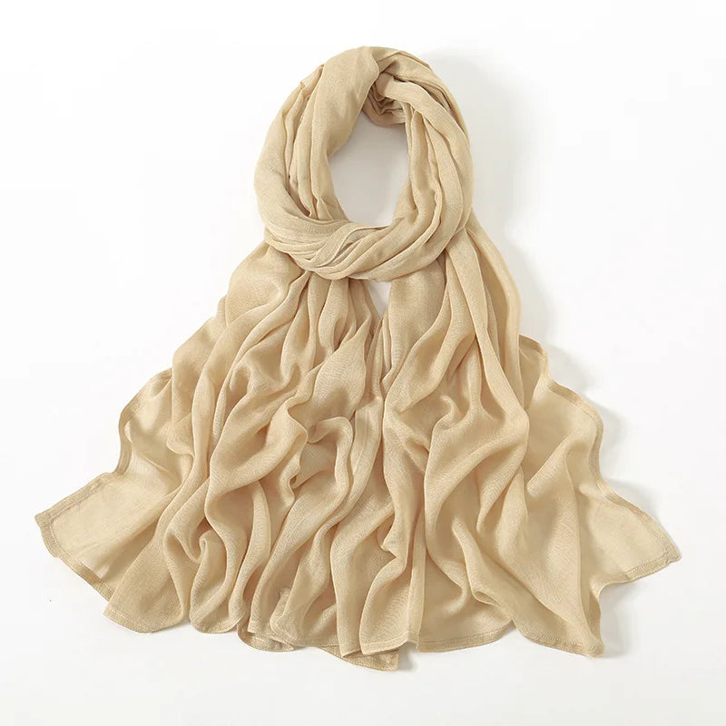 29 Colors 180*95cm Ramadan Women Broad Edge Solid Cotton Rayon Hijab Scarf Lady Wraps Shawls Muslim Headband Islamic Scarves