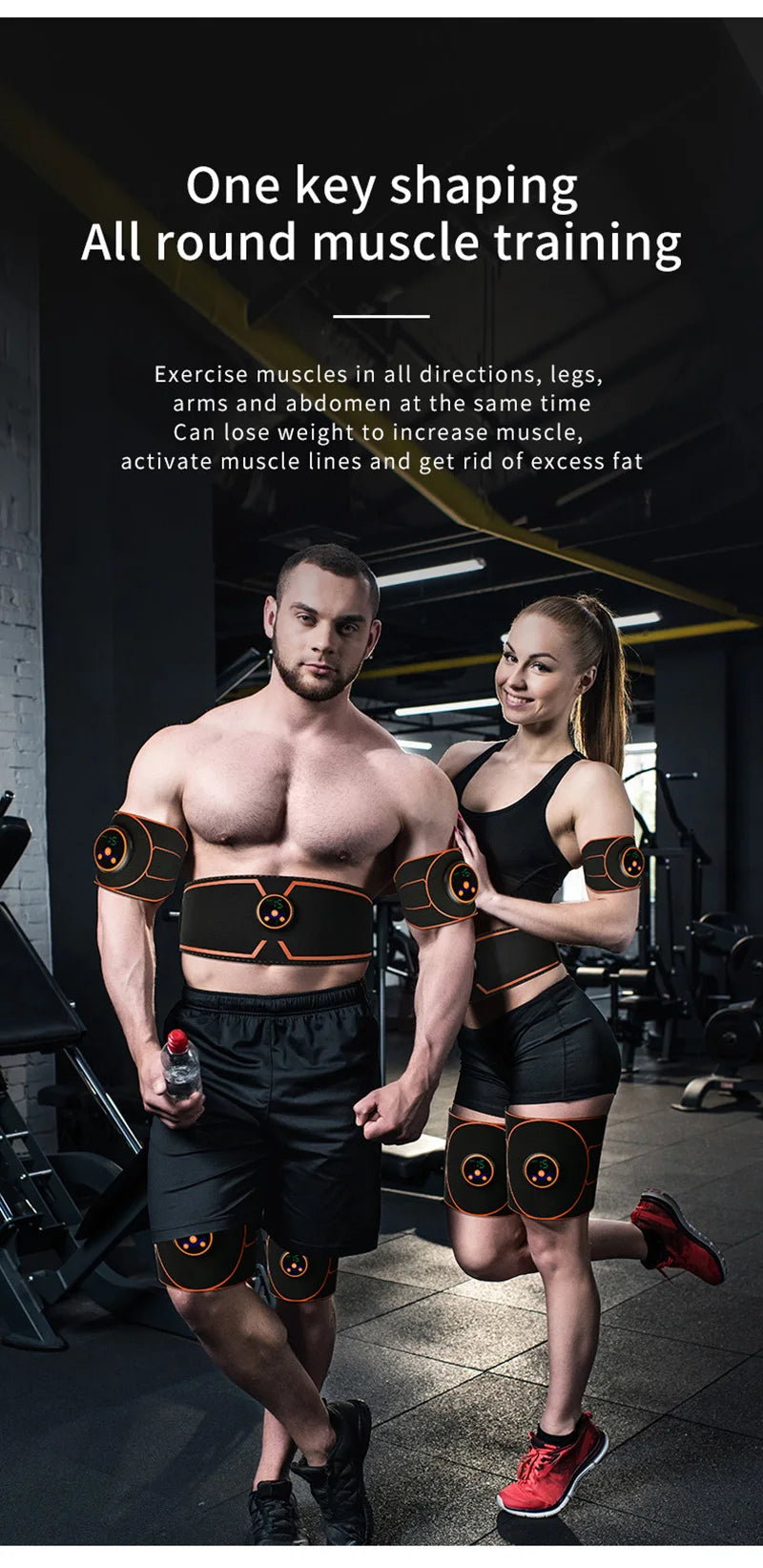 Abs Belt Abdominal Trainer EMS Muscle Stimulation Electric Exerciser Toning Belts For Leg Arm Workout Fitness Home Gym Equiment