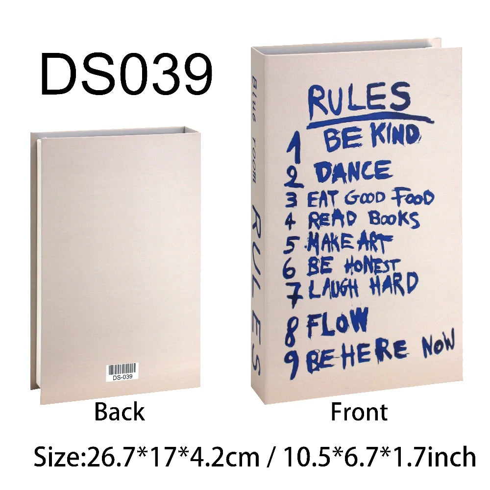 Luxury Home Decoration Fake Book Fashion Living Room Decoration Coffee Table Bedroom Interior Items Modern Book Box Decoration