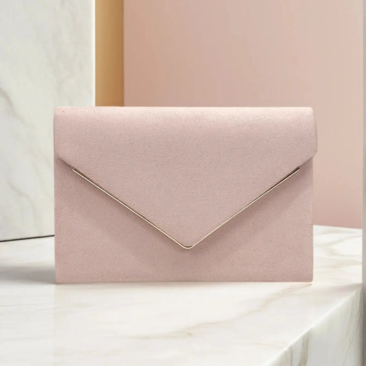 Envelope Design Velvet Women Evening Bags V Metal Fashion Small Cover Clutch Bags With Shoulder Chain Party Wedding Prom Handbag