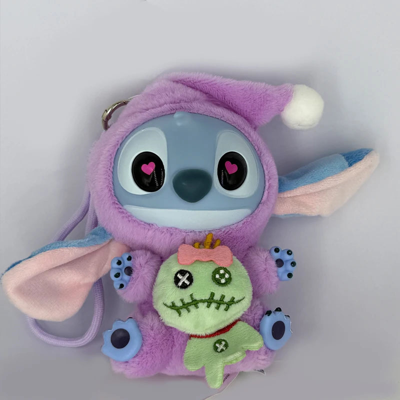Disney New Stitch Eat Some Thing Before Sleep Series Vinyl Blind Box Bag Pendant Cute Plush Doll Mystery Box Toy Surprise Gifts