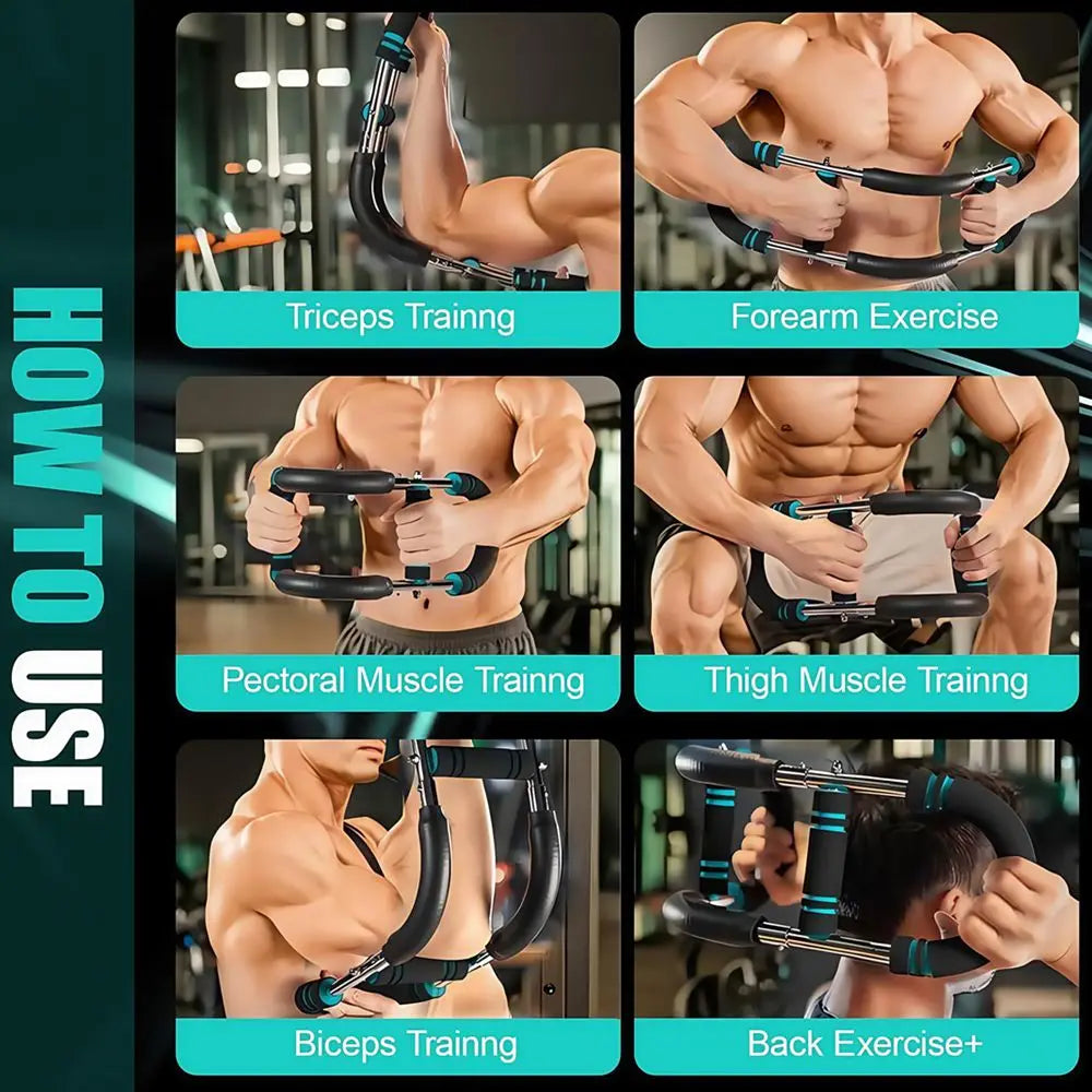 Twister Arm Trainer Adjustable Chest Workout Equipment Arm Trainer Forearm Triceps Chest Expander Portable Fitness Equipment