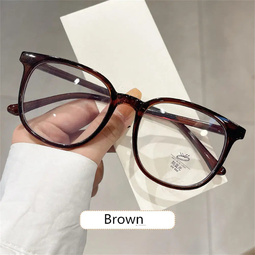 Fashion Ultra-Light Polygon Frame Anti-blue Light Glasses Unisex Reading Eyewear UV400 Shades Flat Mirror Eyeglasses