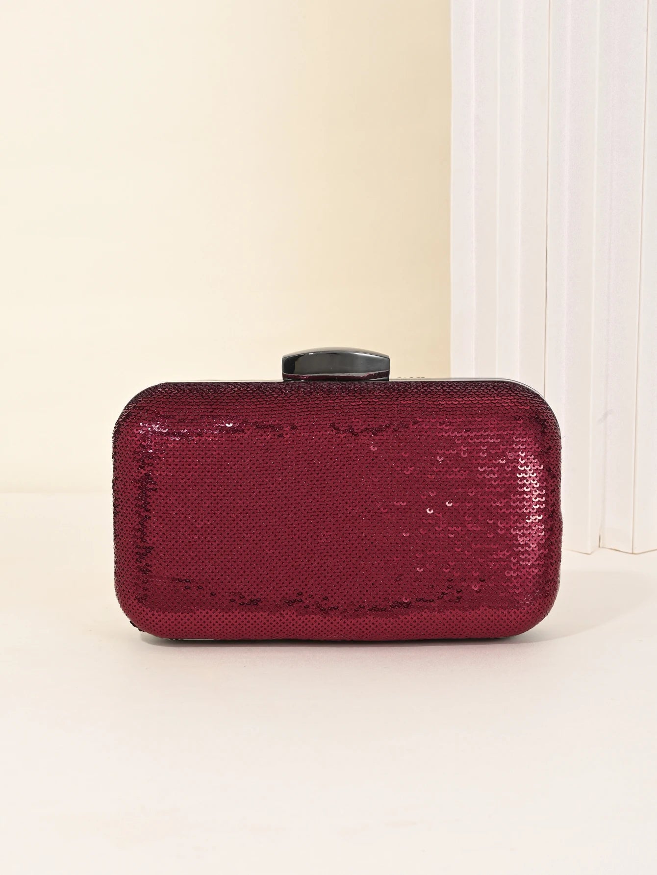 Glitter Sequins Evening Bag For Women, Fashion Snap Clutch Purse, Luxury Handbag For Wedding Party Prom Banquet