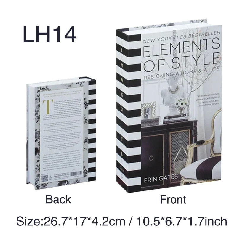 Luxury Fake Books for Decoration Openable Simulation Book Storage Box Coffee Table Books Villa Hotle Home Decor Shooting Props
