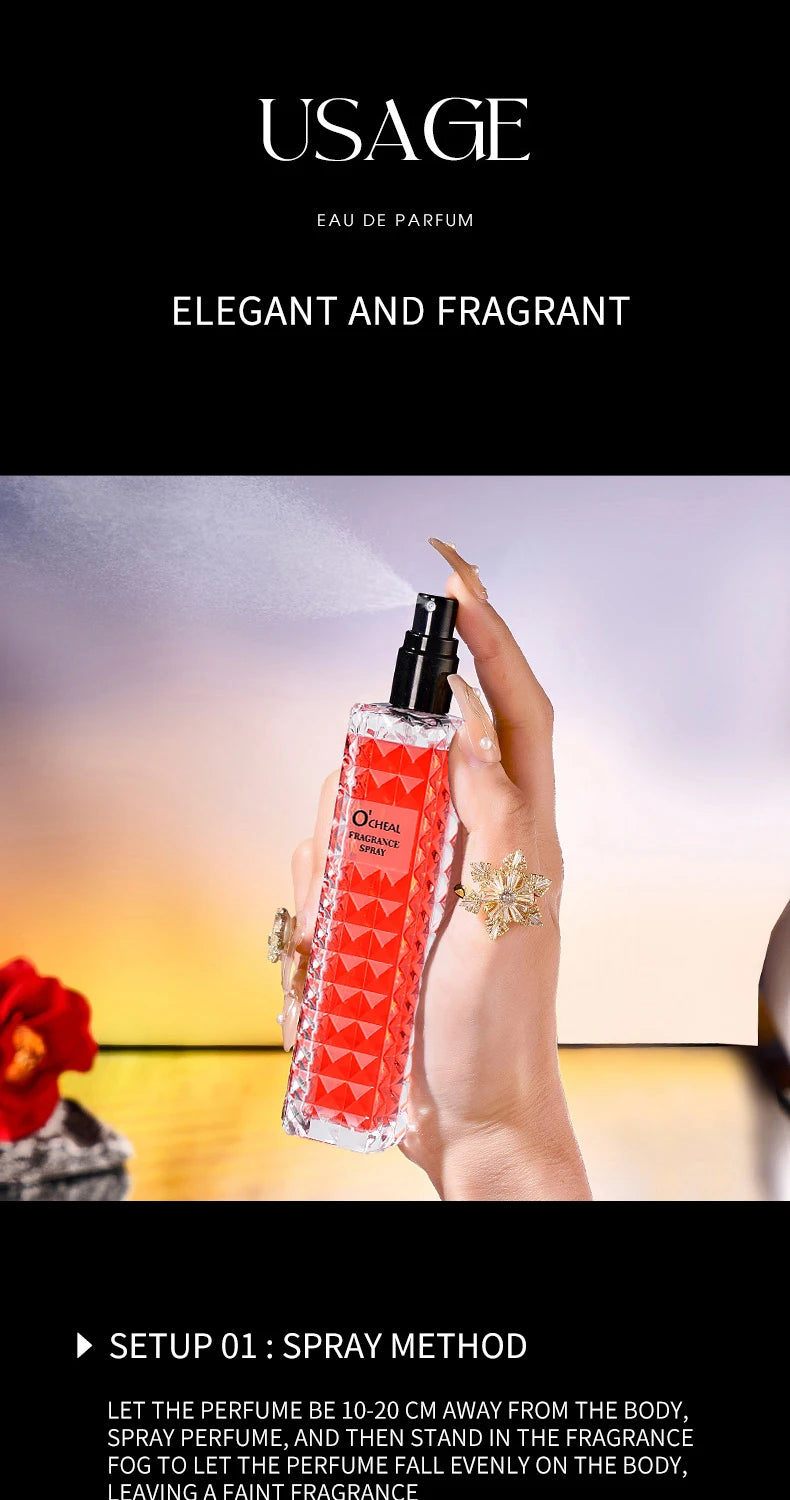 O'CHEAL 35ml Fragrance Spray Perfume Long-lasting Body Spray Men Charm Perfume Fragrance Lasting Pheromones Attract Women Unisex