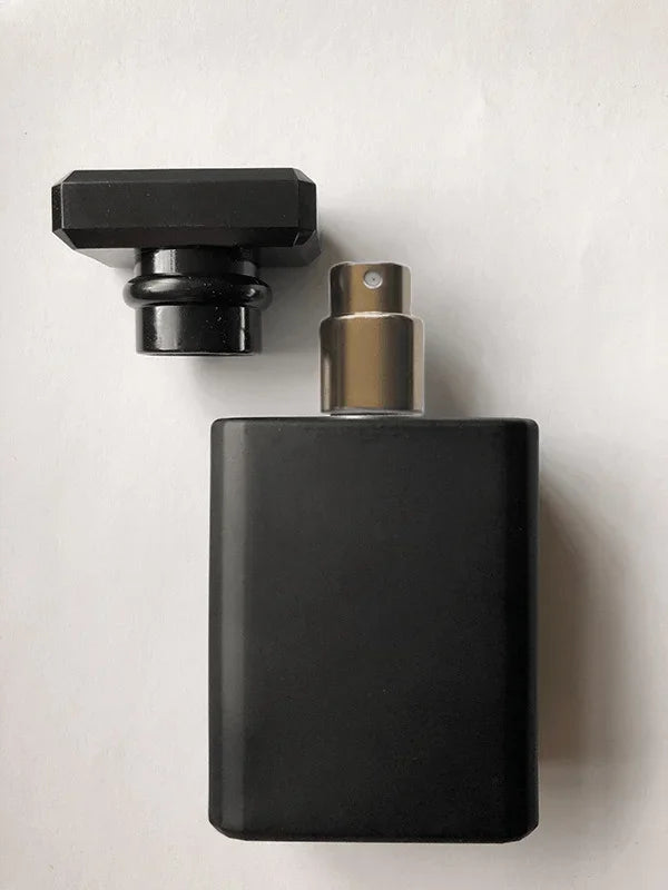 30ml 50ml 100ml Travel Pocket Glass Spray Bottles Transparent Black Perfume Containers Empty Mist Spray Bottle