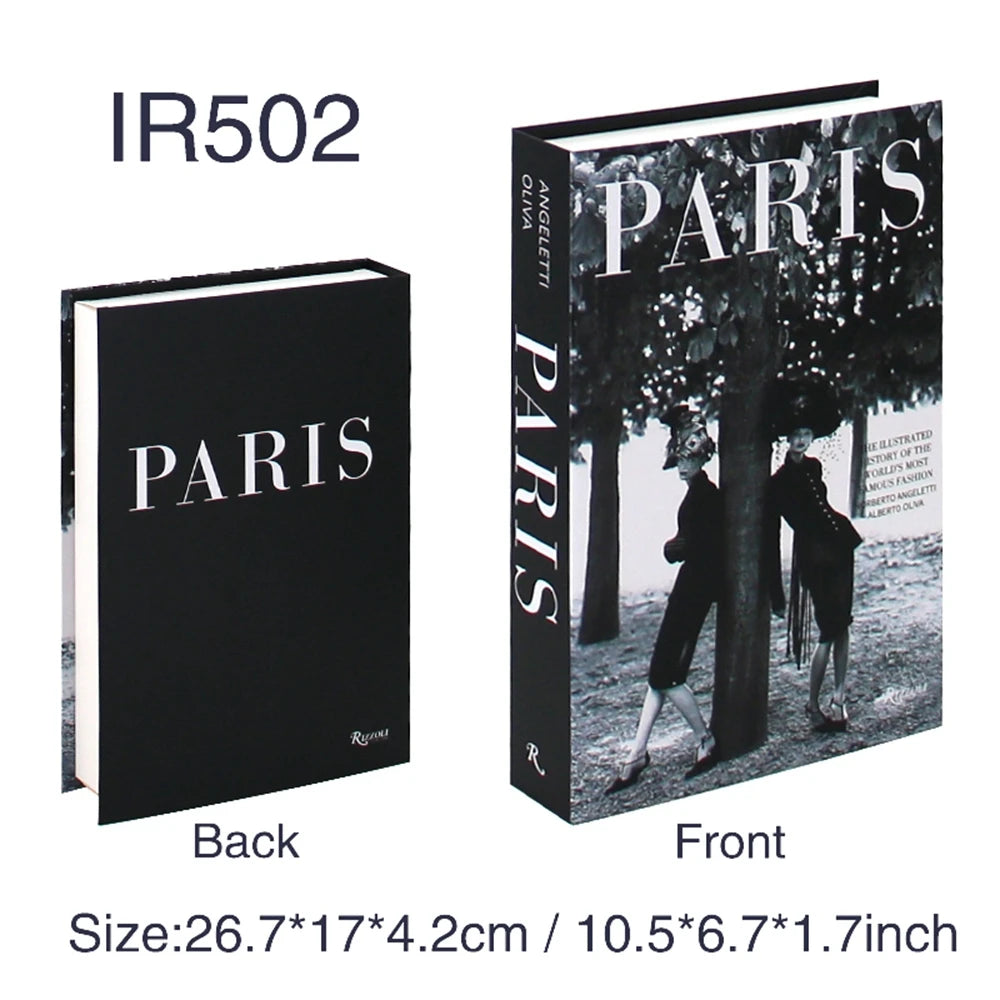 Luxury Home Decoration Fake Book Fashion Living Room Decoration Coffee Table Bedroom Interior Items Modern Book Box Decoration