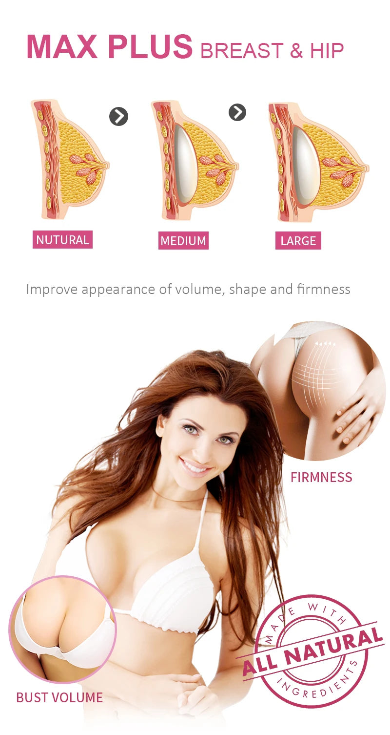 Breast Enlargement Cream Fast Growth Essential Oil Bust Enlarging Bigger Enhance Massage for Women Body Care
