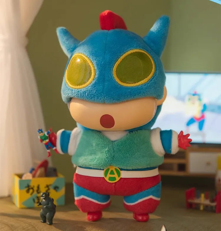 TOP TOY Crayon Shinchan Dressing Party Series Mystery Box Vinyl Wool Anime Figure Custom Collectible Toy Ornament Birthday Gift