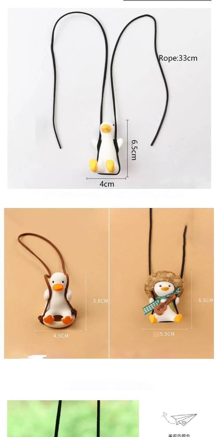 Car Decoration Accessory Duck-shaped Aroma Diffuser, Cute Cartoon, Car Interior Decoration Item