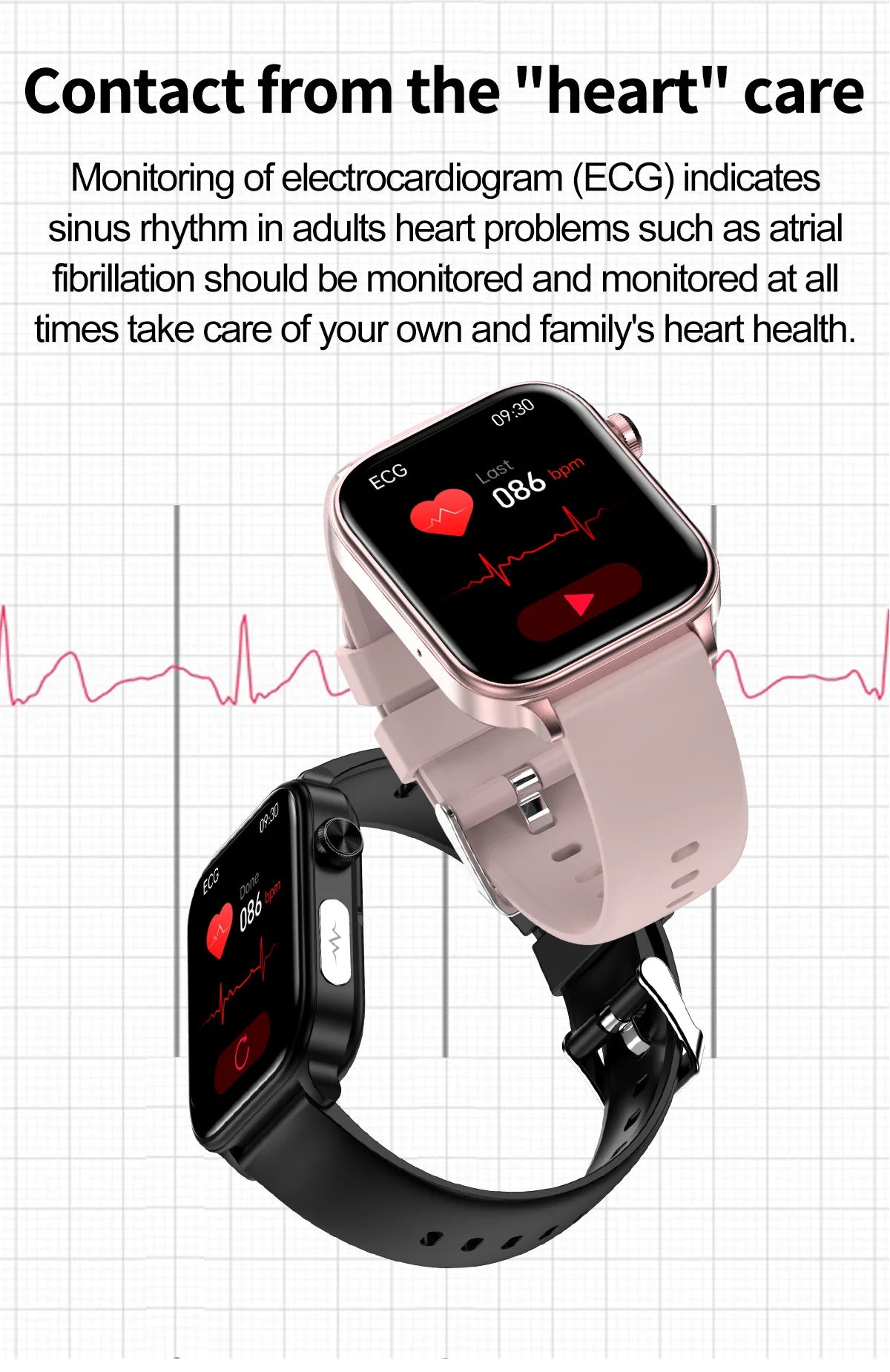 2025 New ECG+PPG Monitoring Smart Watch Women Blood pressure Blood Lipid Uric Acid Women Menstrual Health Tracker Smartwatches