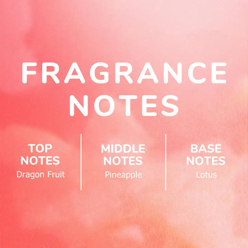 50ml KOEC Dragon Fruit Pink Fragrance Mist Perfume Moisturizing Refreshing Triple Notes Tropical Fruits Extract Propylene Glycol