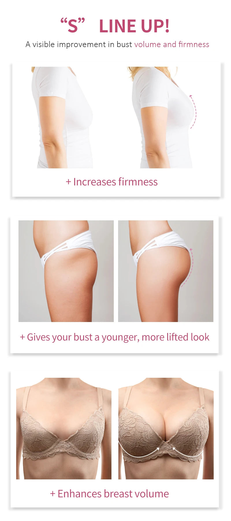 Breast Enlargement Cream Fast Growth Essential Oil Bust Enlarging Bigger Enhance Massage for Women Body Care