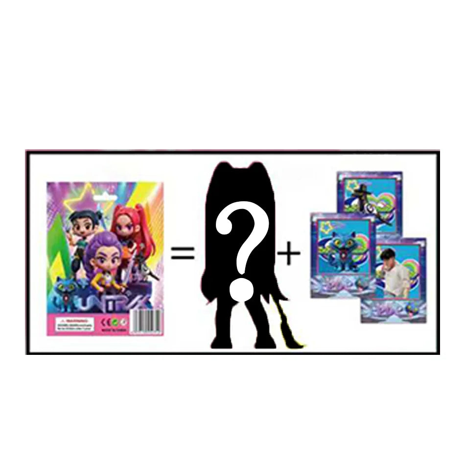 Kpop Demon Hunters 2025 Cute PVC Mystery Box Collectible Doll Model Desk Decoration Figure Toy for Kids Gift