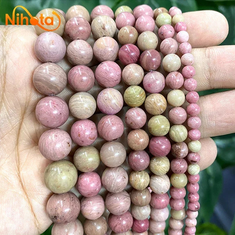 Natural Stone Beads Jaspers Amazonite Turquoises Agates Round Beads for Jewelry Making Diy Bracelet Earrings 4/6/8/10/12mm