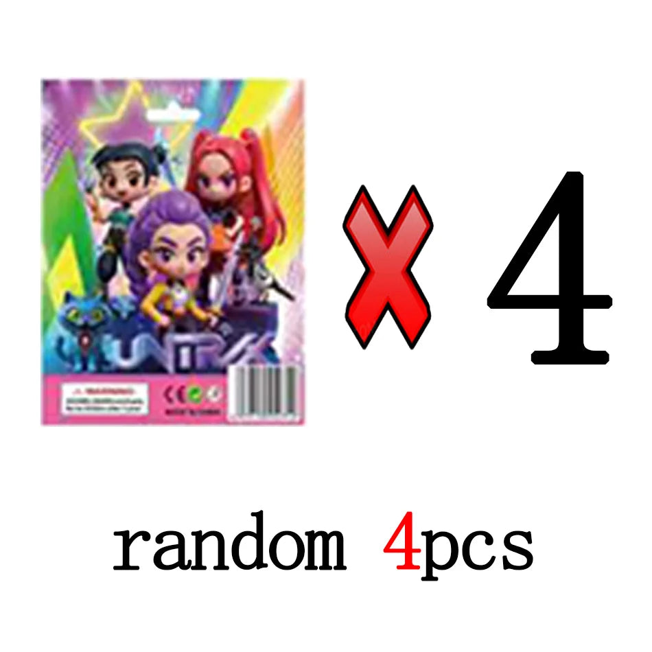 Kpop Demon Hunters 2025 Cute PVC Mystery Box Collectible Doll Model Desk Decoration Figure Toy for Kids Gift