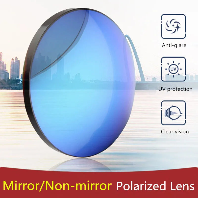 Polarized Sunglasses Prescription Lens Aspheric UV Protection Sun Glasses Myopia Presbyopia Driving Fishing Colour Lenses 2Pcs