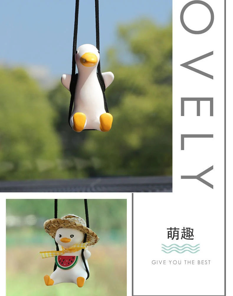 Car Decoration Accessory Duck-shaped Aroma Diffuser, Cute Cartoon, Car Interior Decoration Item