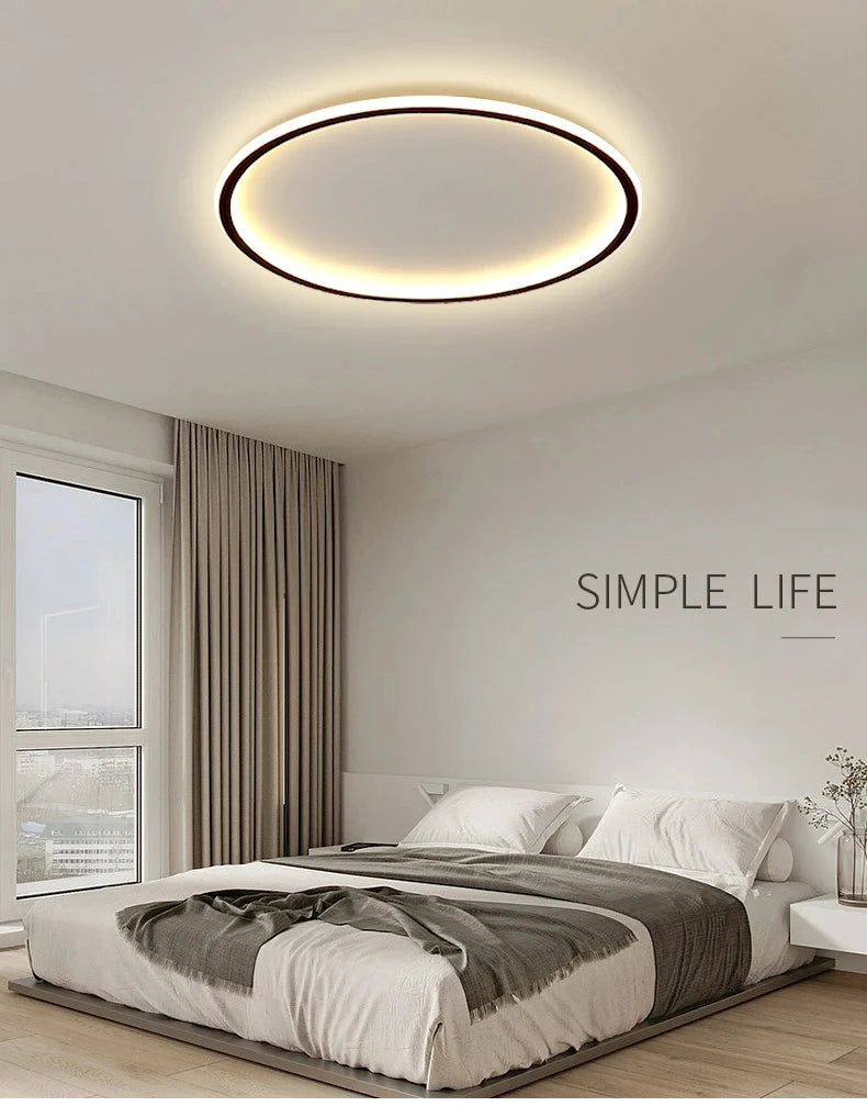 Ultrathin LED Ceiling Lamp for Living Room Bedroom Aisle Study Room Balcony Ceiling Light 90-260v Home Decor Lighting Fixture