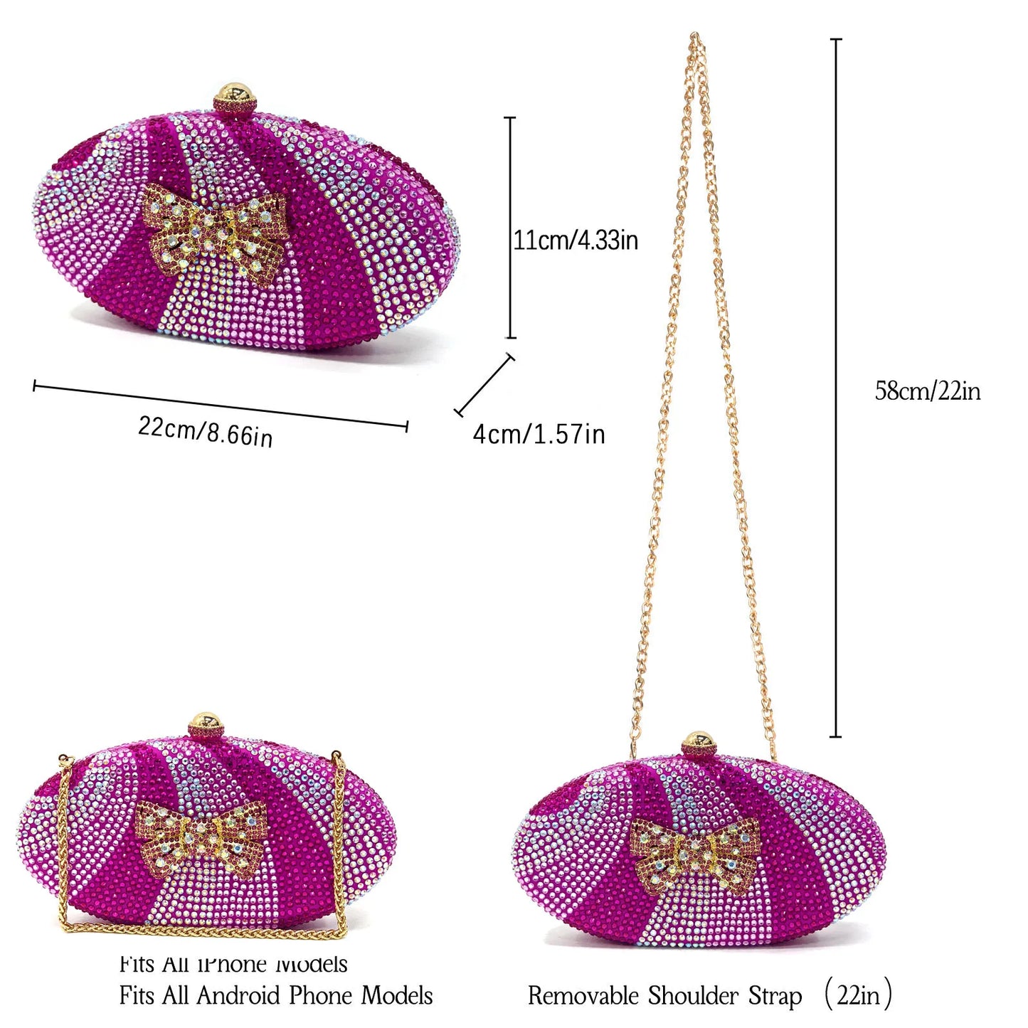 Venus Chan Green Color Pointed-Toe High Women Heels Shoes and Bags for Women Rhinestone Evening Party Elegant Luxury Handbag