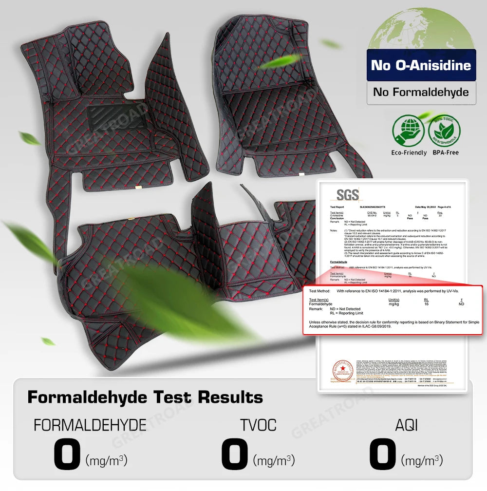 Car floor mats for AUDI Q7 (Seven seats) 2006 2007 2008 2009 2010 2011 2012 2013 2014 2015 2016-2025 Custom foot Pads automobile