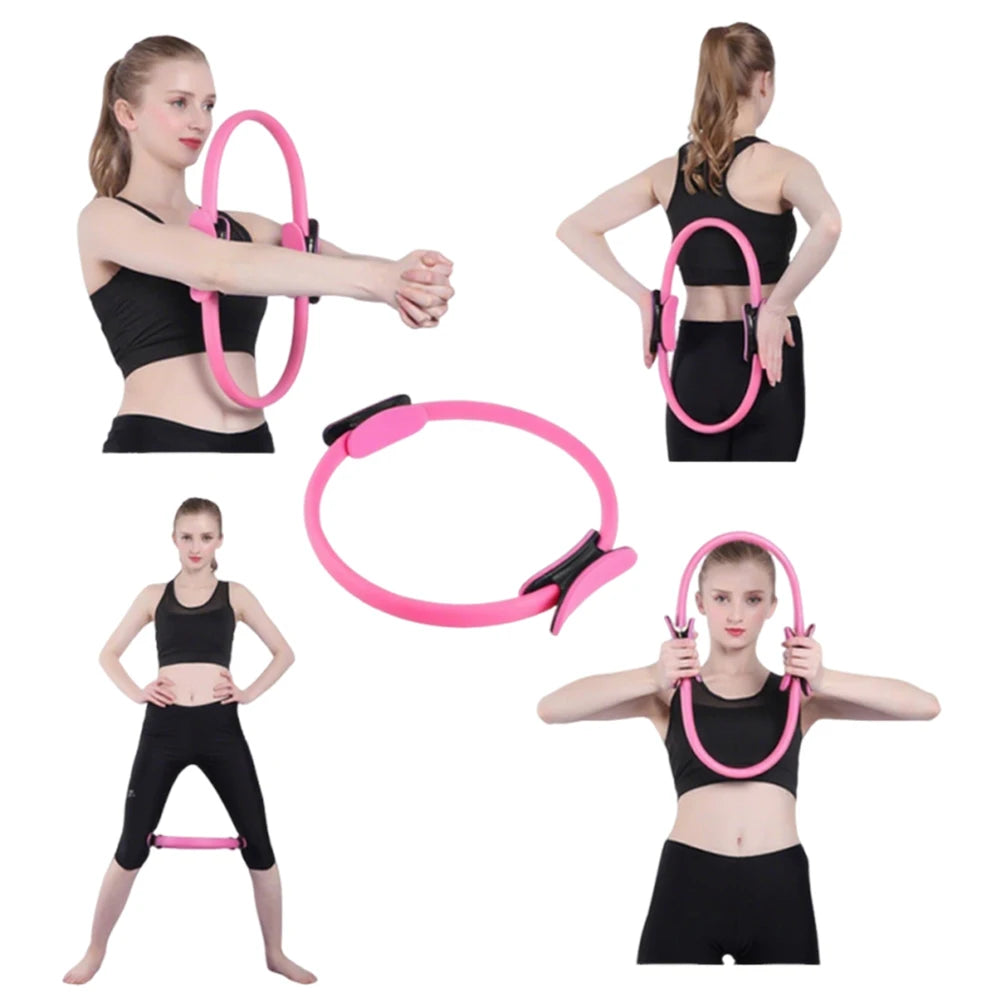 Yoga Fitness Ring Pilates Ring Flexible Resistance Exercise Equipment Women Girl Fitness Training Ring For Arm Legs Body Workout