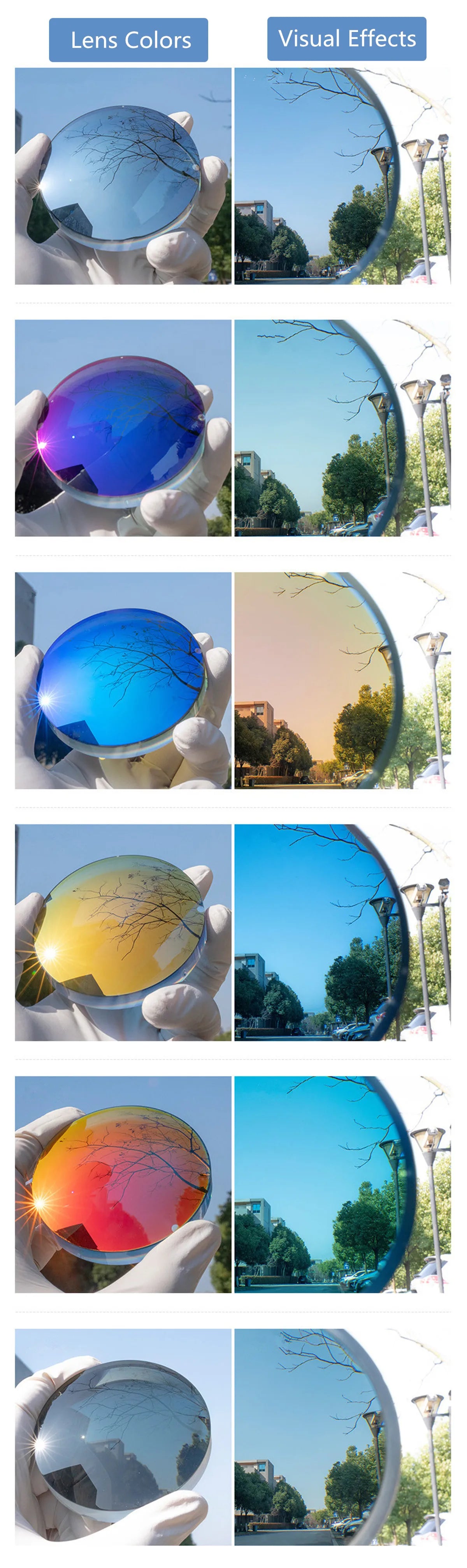 Polarized Sunglasses Prescription Lens Aspheric UV Protection Sun Glasses Myopia Presbyopia Driving Fishing Colour Lenses 2Pcs