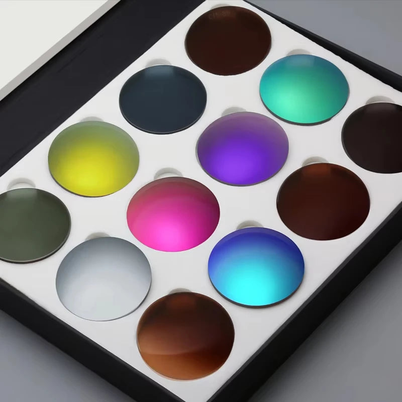 Polarized Sunglasses Prescription Lens Aspheric UV Protection Sun Glasses Myopia Presbyopia Driving Fishing Colour Lenses 2Pcs